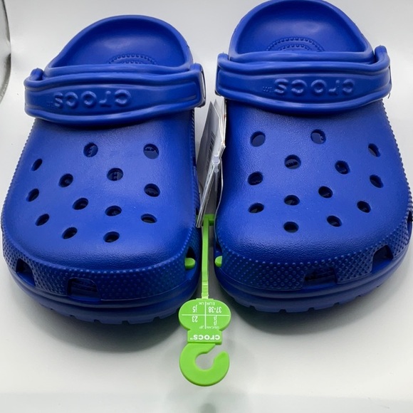 Crocs Classic Clog K, Blue Junior Size 5 - Picture 2 of 7